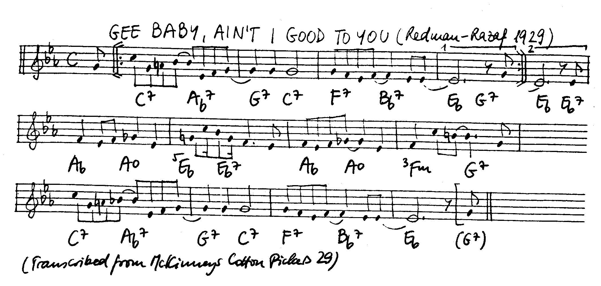 gee baby ain't i good to you leadsheet – book us for your next 20s or gatsby event